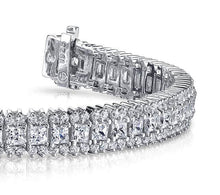 Load image into Gallery viewer, Round And Princess Diamond Bracelet with 10.58 ct.(finished) 1.6mm, 2.8mm - Luxury Time NYC