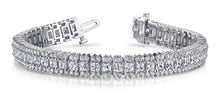 Load image into Gallery viewer, Round And Princess Lab - Grown Diamond Bracelet with 10.58 ct.(finished) 1.6mm, 2.8mm - Luxury Time NYC