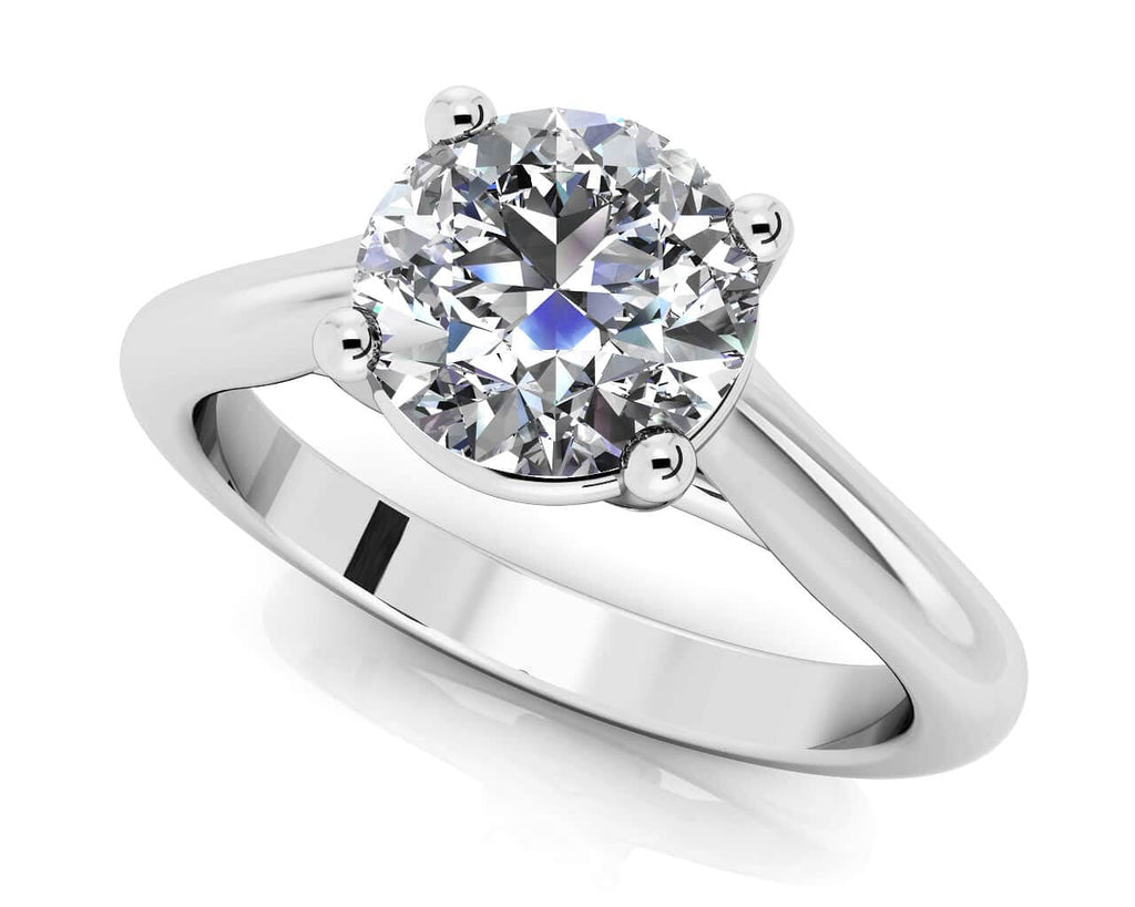 Round Brilliant Cut Lab - Grown Diamond Solitaire Ring with 0.50 ct.(finished) 5mm - Luxury Time NYC