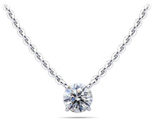 Load image into Gallery viewer, Round Brilliant Diamond Solitaire Diamond Pendant with 0.25 ct.(finished) 4mm - Luxury Time NYC