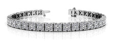 Load image into Gallery viewer, Round Diamond Blossom Tennis Diamond Bracelet with 2.58 ct.(finished) 1.5mm - Luxury Time NYC