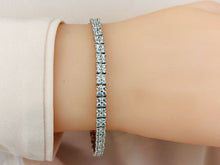 Load image into Gallery viewer, Round Diamond Blossom Tennis Diamond Bracelet with 2.58 ct.(finished) 1.5mm - Luxury Time NYC