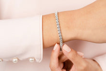 Load image into Gallery viewer, Round Diamond Blossom Tennis Diamond Bracelet with 2.58 ct.(finished) 1.5mm - Luxury Time NYC