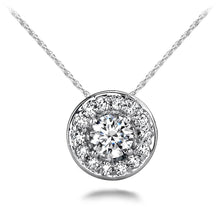 Load image into Gallery viewer, Round Diamond Centered Diamond Pendant with 0.44 ct.(finished) 1.2mm, 4.3mm - Luxury Time NYC