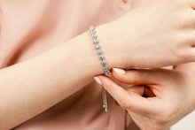 Load image into Gallery viewer, Round Halo Adjustable Diamond Bracelet with 2.04 ct.(finished) 1mm, 3.2mm - Luxury Time NYC