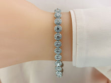 Load image into Gallery viewer, Round Halo Diamond Bracelet with 5.37 ct.(finished) 1mm, 3.2mm - Luxury Time NYC