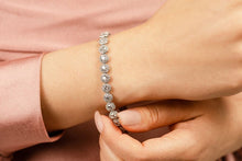 Load image into Gallery viewer, Round Halo Diamond Bracelet with 5.37 ct.(finished) 1mm, 3.2mm - Luxury Time NYC