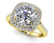 Load image into Gallery viewer, Round Halo Diamond Engagement Ring with 0.85 ct. (0.50 ct. center diamond) - Luxury Time NYC