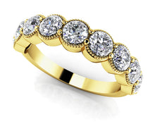 Load image into Gallery viewer, Round Milgrain Diamond Anniversary Diamond Ring with 0.66 ct.(finished) 2.5mm - Luxury Time NYC