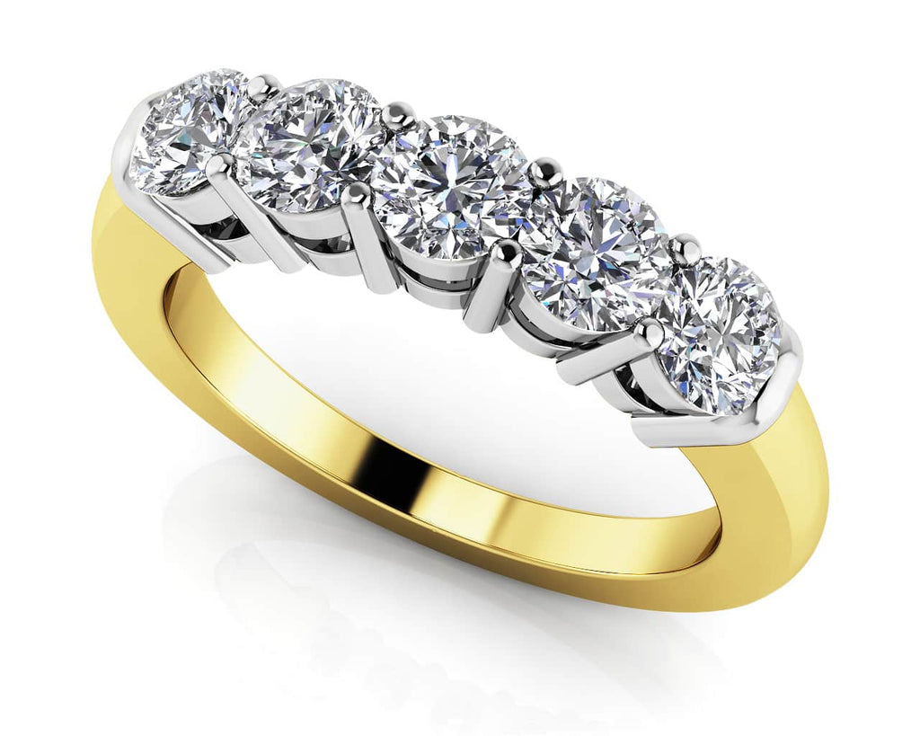 Rounded Classic ab - Grown Diamond Band with 0.80 ct.(finished) 3.5mm - Luxury Time NYC