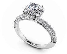 Load image into Gallery viewer, Royal Delight Diamond Engagement Ring with 0.93 ct. (0.50 ct. center diamond) - Luxury Time NYC