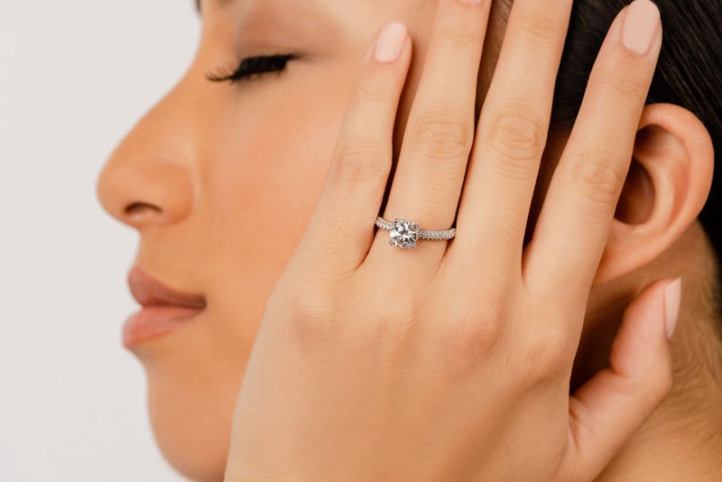 Royal Delight Diamond Engagement Ring with 2.49 ct. (2.00 ct. center diamond) - Luxury Time NYC