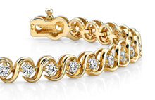 Load image into Gallery viewer, S Link Diamond Bracelet with 1.08 ct.(finished) 1.9mm - Luxury Time NYC