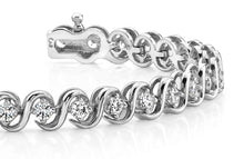 Load image into Gallery viewer, S Link Diamond Bracelet with 1.08 ct.(finished) 1.9mm - Luxury Time NYC