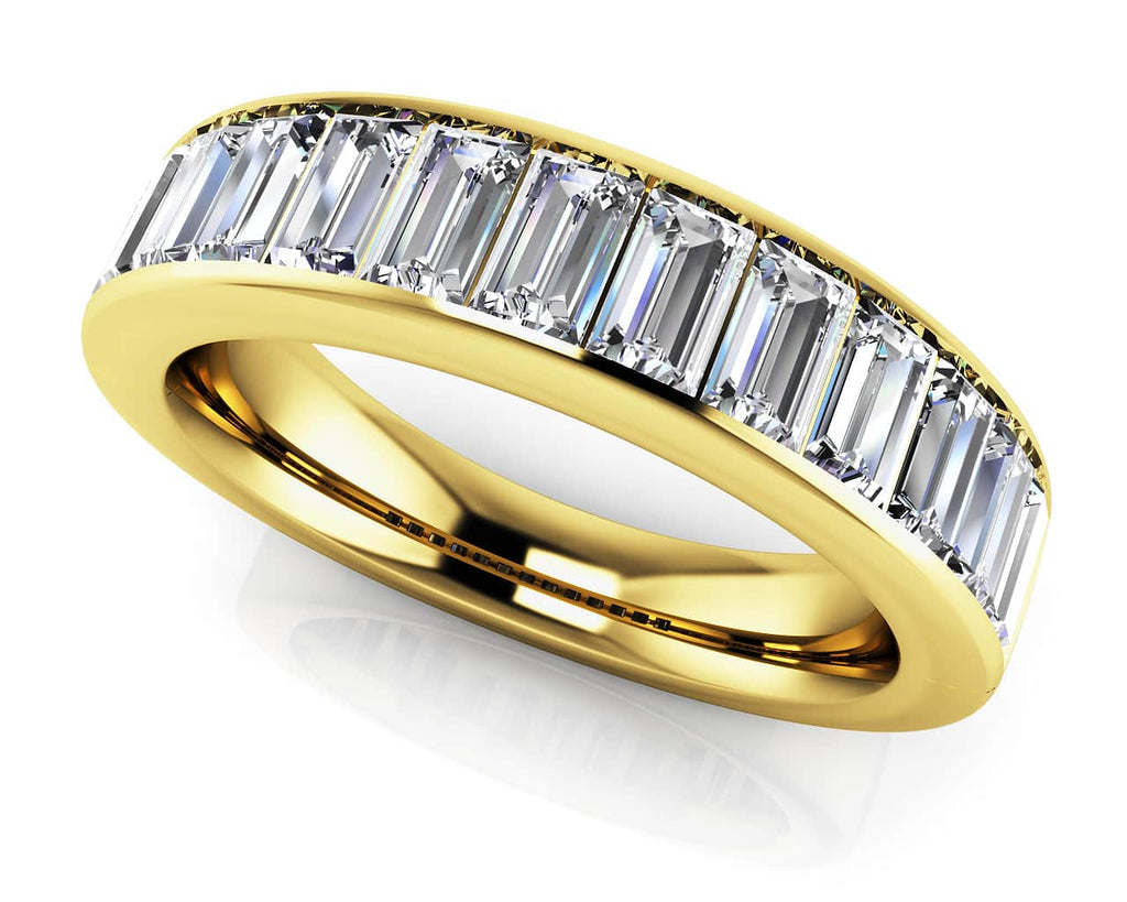 Salient Upright Diamond Baguette Diamond Ring with 1.14 ct.(finished) 3x1.5mm - Luxury Time NYC