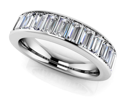 Salient Upright Diamond Baguette Diamond Ring with 1.82 ct.(finished) 4x2mm - Luxury Time NYC