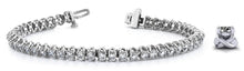 Load image into Gallery viewer, Scoop Link Diamond Strand Diamond Tennis Bracelet with 2.07 ct.(finished) 2mm - Luxury Time NYC