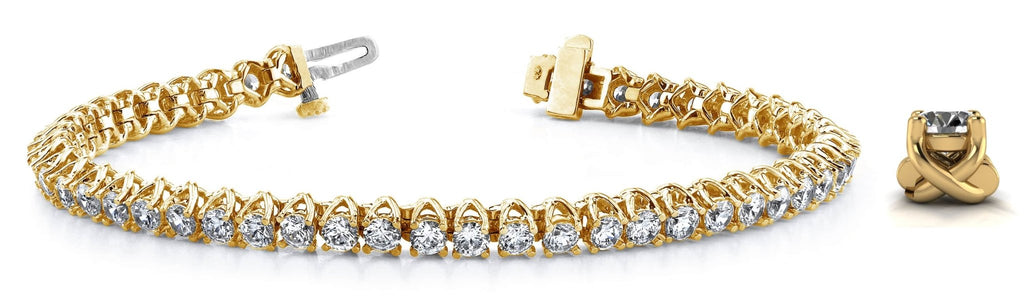 Scoop Link Diamond Strand Diamond Tennis Bracelet with 2.56 ct.(finished) 2.2mm - Luxury Time NYC