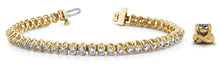 Load image into Gallery viewer, Scoop Link Diamond Strand Diamond Tennis Bracelet with 2.56 ct.(finished) 2.2mm - Luxury Time NYC