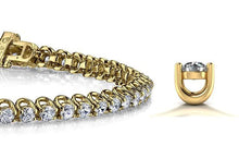 Load image into Gallery viewer, Scoop Link Diamond Tennis Bracelet with 10.08 ct.(finished) 4.3mm - Luxury Time NYC