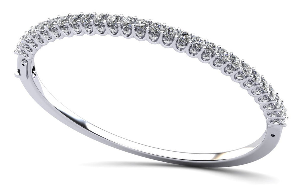 Sensational Sparkle Diamond Bangle Bracelet with 1.83 ct.(finished) 1.1mm, 2mm - Luxury Time NYC