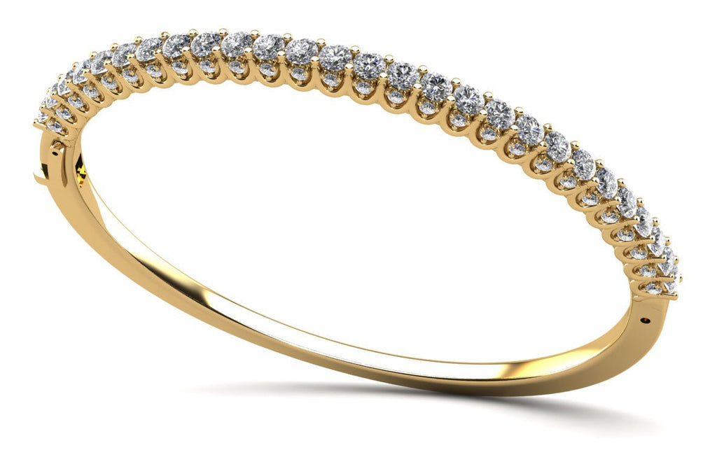 Sensational Sparkle Diamond Bangle Bracelet with 3.92 ct.(finished) 1.6mm, 3mm - Luxury Time NYC