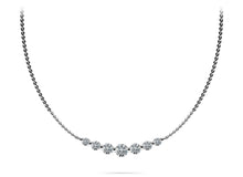 Load image into Gallery viewer, Seven Stone Graduated Chain Necklace Diamond with 0.88 ct.(finished) - Luxury Time NYC