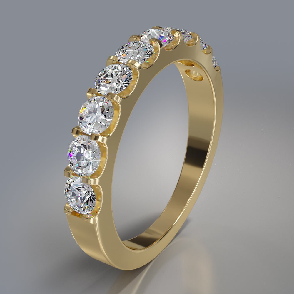 Shared Prong Diamond Anniversary Diamond Ring with 0.26 ct.(finished) 1.5mm - Luxury Time NYC