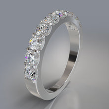 Load image into Gallery viewer, Shared Prong Diamond Anniversary Diamond Ring with 0.43 ct.(finished) 2mm - Luxury Time NYC