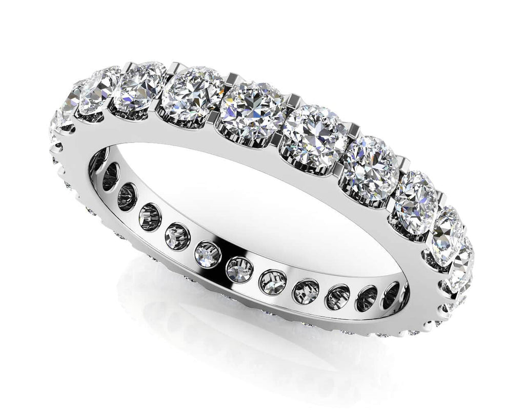 Shared Prong Diamond Eternity Band Diamond with 0.60 ct.(finished) 1.5mm - Luxury Time NYC