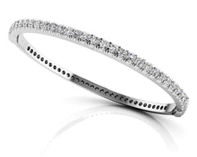 Load image into Gallery viewer, Shared Prong Oval Diamond Bangle with 1.05 ct.(finished) 1.8mm - Luxury Time NYC