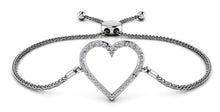 Load image into Gallery viewer, Shimmering Heart Adjustable Diamond Bracelet with 0.31 ct.(finished) - Luxury Time NYC