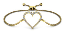 Load image into Gallery viewer, Shimmering Heart Adjustable Lab - Grown Diamond Bracelet with 0.31 ct.(finished) - Luxury Time NYC