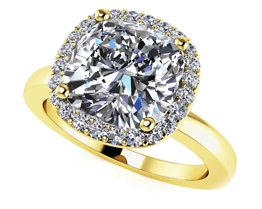 Shining Love Diamond Engagement Ring with 0.61 ct. (0.50 ct. center diamond) - Luxury Time NYC