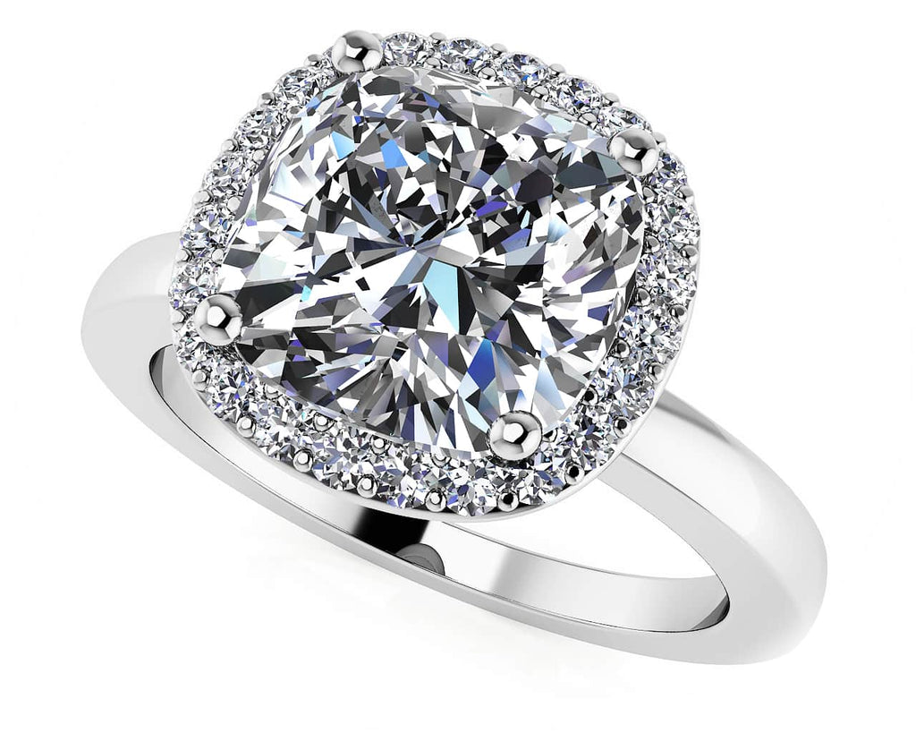 Shining Love Diamond Engagement Ring with 1.13 ct. (1.00 ct. center diamond) - Luxury Time NYC