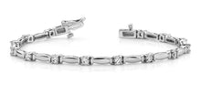 Load image into Gallery viewer, Shiny Column Link Diamond Bracelet with 1.01 ct.(finished) 2.75mm - Luxury Time NYC