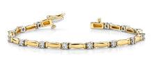 Load image into Gallery viewer, Shiny Column Link Diamond Bracelet with 1.01 ct.(finished) 2.75mm - Luxury Time NYC