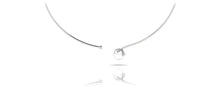 Load image into Gallery viewer, Single Pearl Flexible Diamond Necklace with 0.26 ct.(finished) 1mm, 1.2mm - Luxury Time NYC