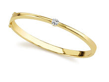 Load image into Gallery viewer, Single Shiny Diamond Bangle Bracelet with 0.75 ct.(finished) 5.7mm - Luxury Time NYC