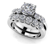 Load image into Gallery viewer, Six Prong Bridal Set Diamond with 1.55 ct. (0.50 ct. center diamond) - Luxury Time NYC