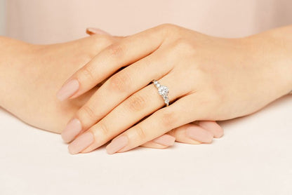 Six Prong Diamond Engagement Ring with 1.17 ct. (0.75 ct. center diamond) - Luxury Time NYC