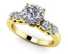 Load image into Gallery viewer, Six Prong Diamond Engagement Ring with 1.42 ct. (1.00 ct. center diamond) - Luxury Time NYC