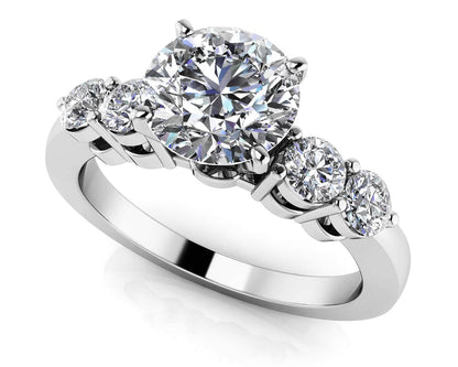 Six Prong Diamond Engagement Ring with 1.67 ct. (1.25 ct. center diamond) - Luxury Time NYC