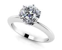 Load image into Gallery viewer, Six Prong Round Lab - Grown Diamond Solitaire Ring with 0.50 ct.(finished) 5mm - Luxury Time NYC