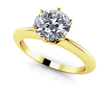 Load image into Gallery viewer, Six Prong Round Lab - Grown Diamond Solitaire Ring with 1.25 ct.(finished) 7mm - Luxury Time NYC