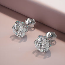 Load image into Gallery viewer, Six Prongs U Shape Diamond Diamond Studs with 0.50 ct.(finished) 4mm - Luxury Time NYC