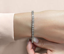 Load image into Gallery viewer, Smile Link Diamond Tennis Bracelet with 10.12 ct.(finished) 4.75mm - Luxury Time NYC