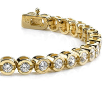 Load image into Gallery viewer, Smile Link Diamond Tennis Bracelet with 10.12 ct.(finished) 4.75mm - Luxury Time NYC