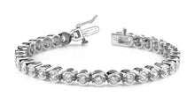 Load image into Gallery viewer, Smile Link Diamond Tennis Bracelet with 10.12 ct.(finished) 4.75mm - Luxury Time NYC