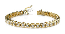 Load image into Gallery viewer, Smile Link Diamond Tennis Bracelet with 10.12 ct.(finished) 4.75mm - Luxury Time NYC